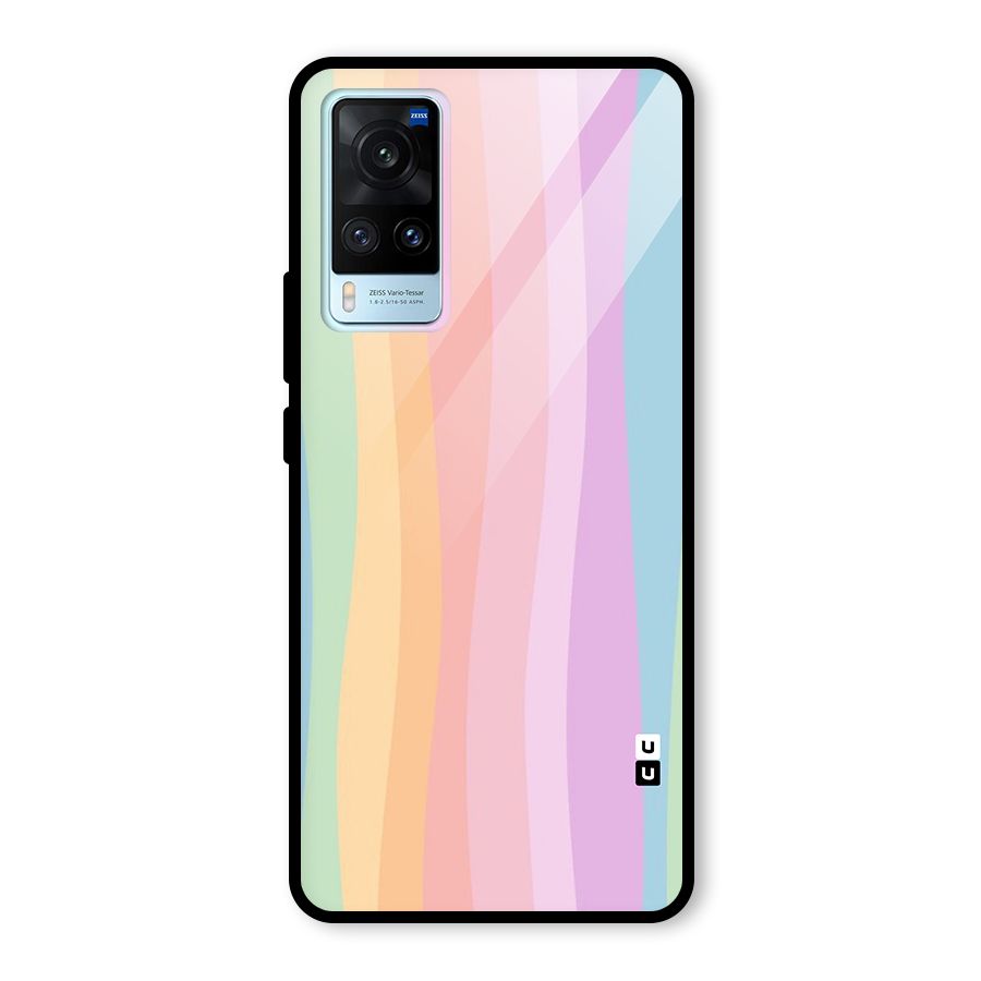 Pastel Curves Glass Back Case for Vivo X60
