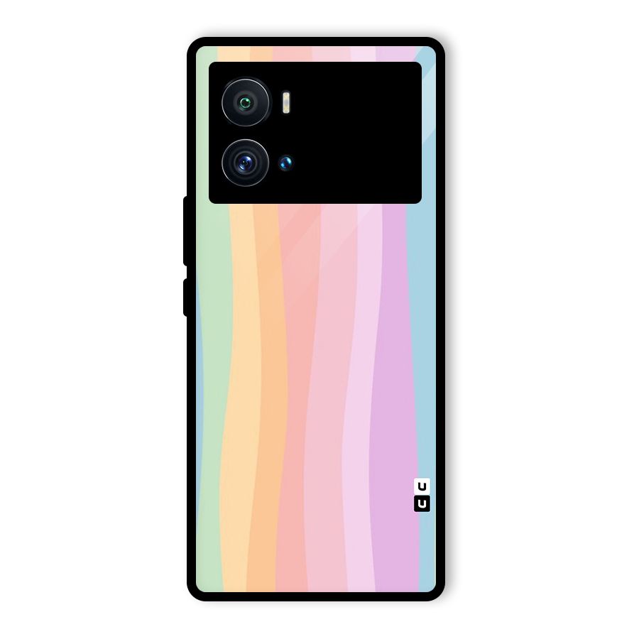 Pastel Curves Glass Back Case for Vivo iQOO 9 Pro