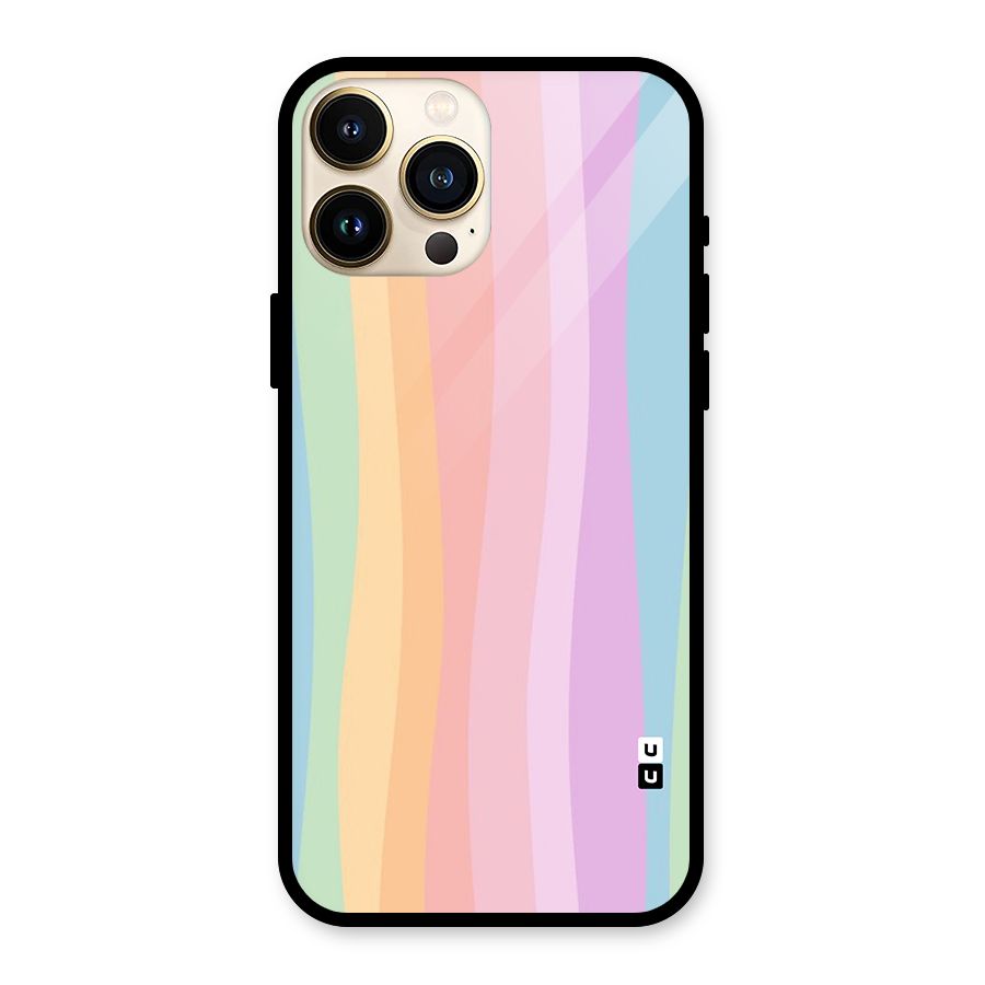Pastel Curves Glass Back Case for iPhone 13 Pro Max