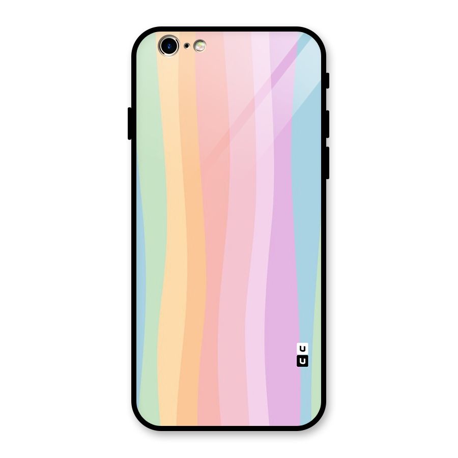 Pastel Curves Glass Back Case for iPhone 6 6S
