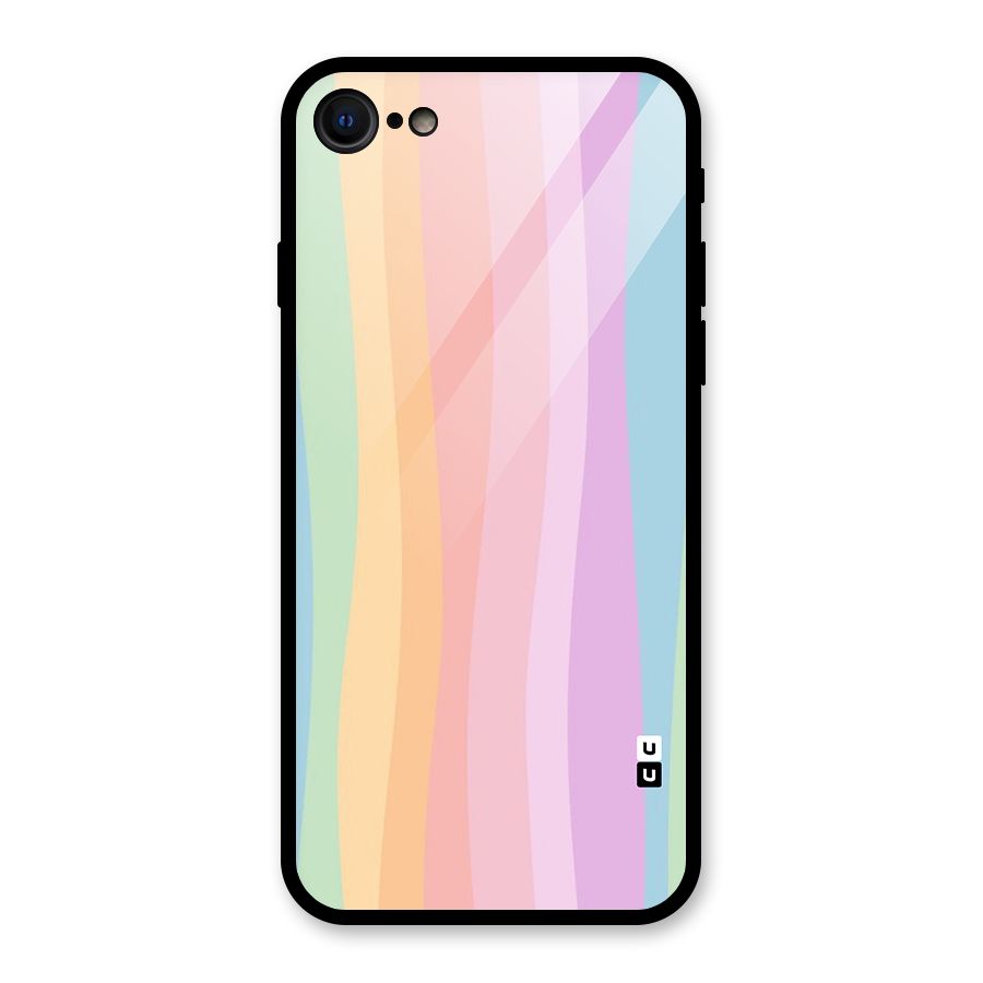 Pastel Curves Glass Back Case for iPhone 7