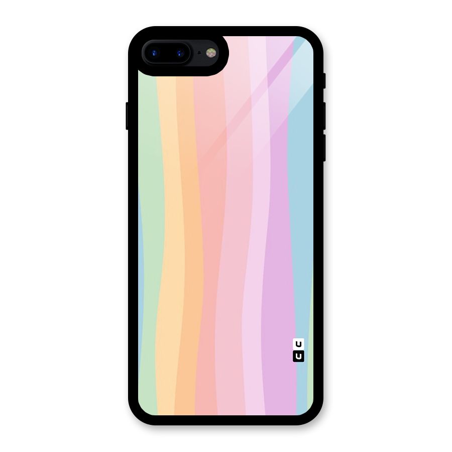 Pastel Curves Glass Back Case for iPhone 8 Plus