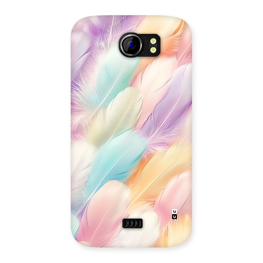 Pastel Feather Back Case for Canvas 2 A110