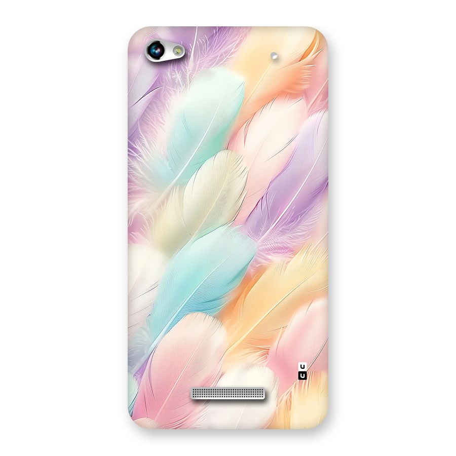 Pastel Feather Back Case for Canvas Hue 2 A316