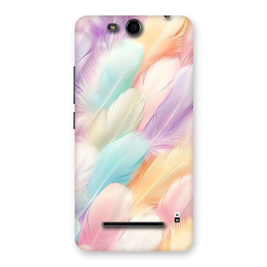 Pastel Feather Back Case for Canvas Juice 3 Q392