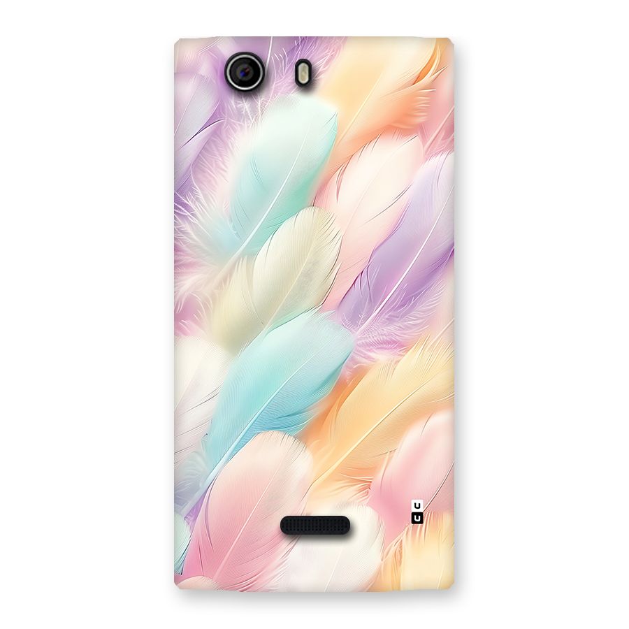 Pastel Feather Back Case for Canvas Nitro 2 E311