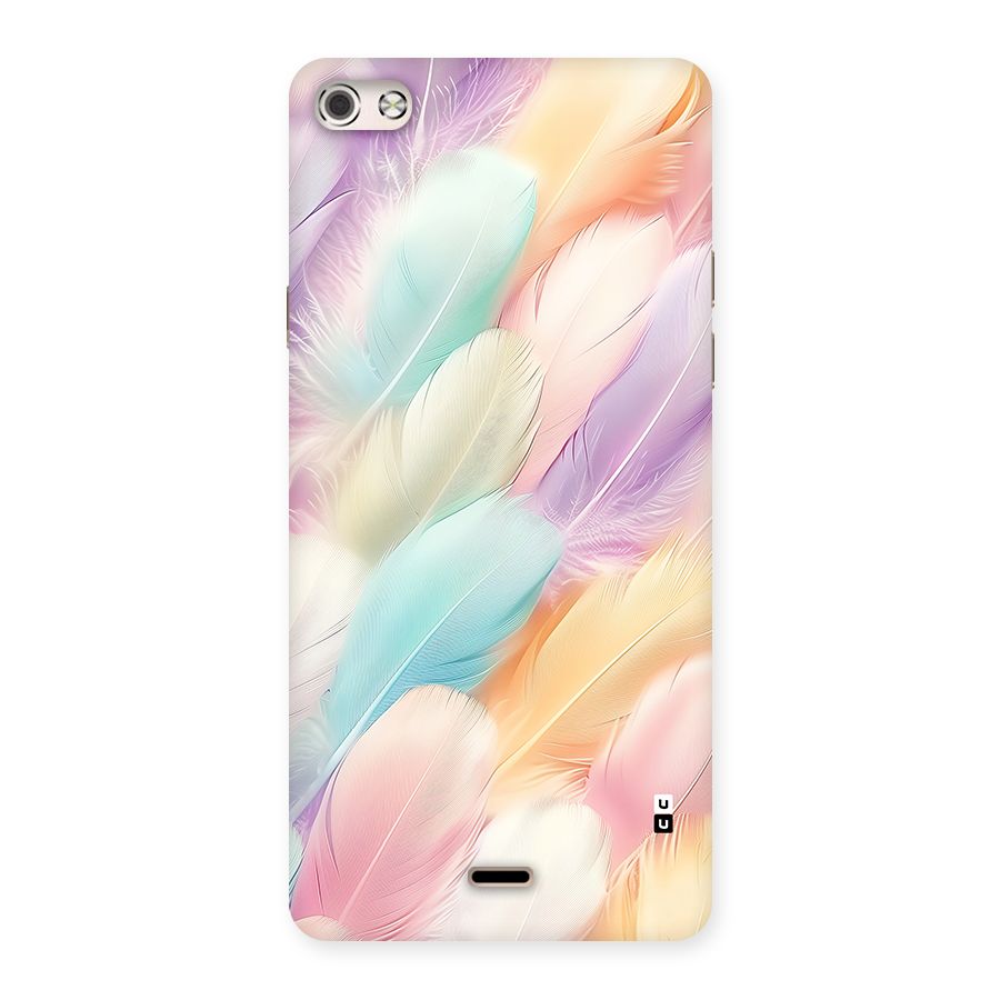 Pastel Feather Back Case for Canvas Silver 5