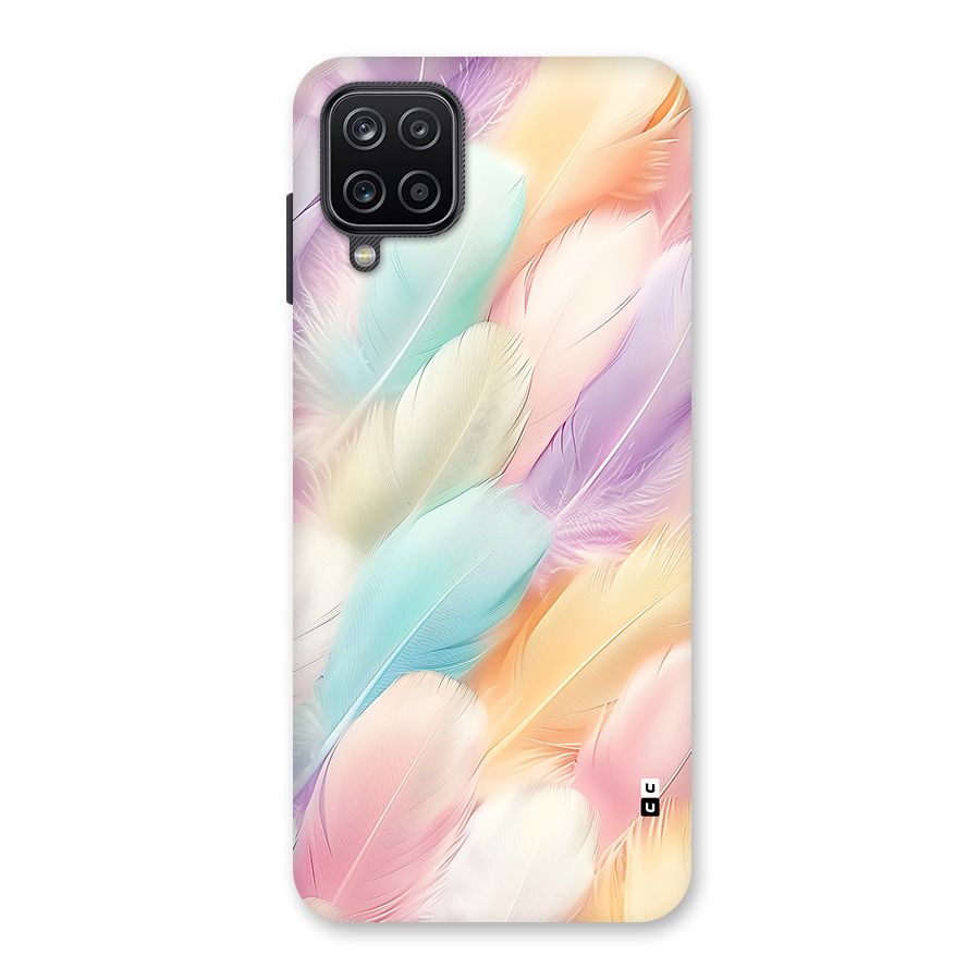 Pastel Feather Back Case for Galaxy A12
