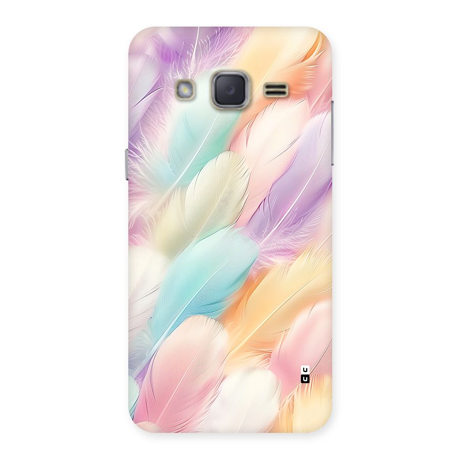 Pastel Feather Back Case for Galaxy J2