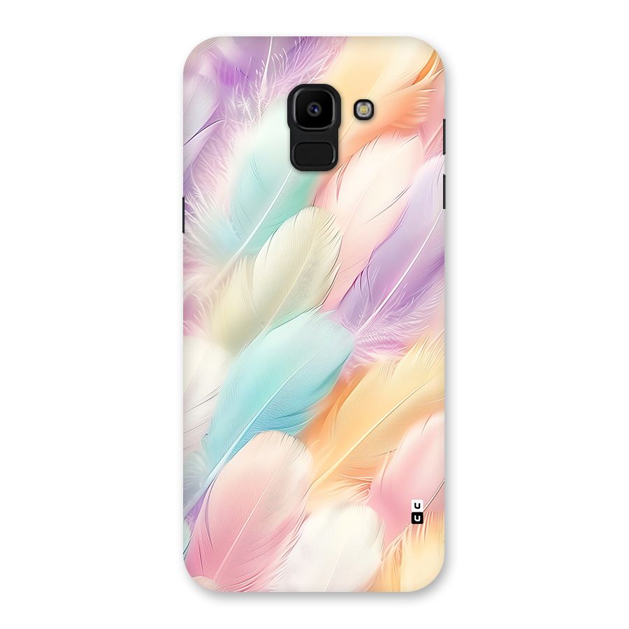 Pastel Feather Back Case for Galaxy J6