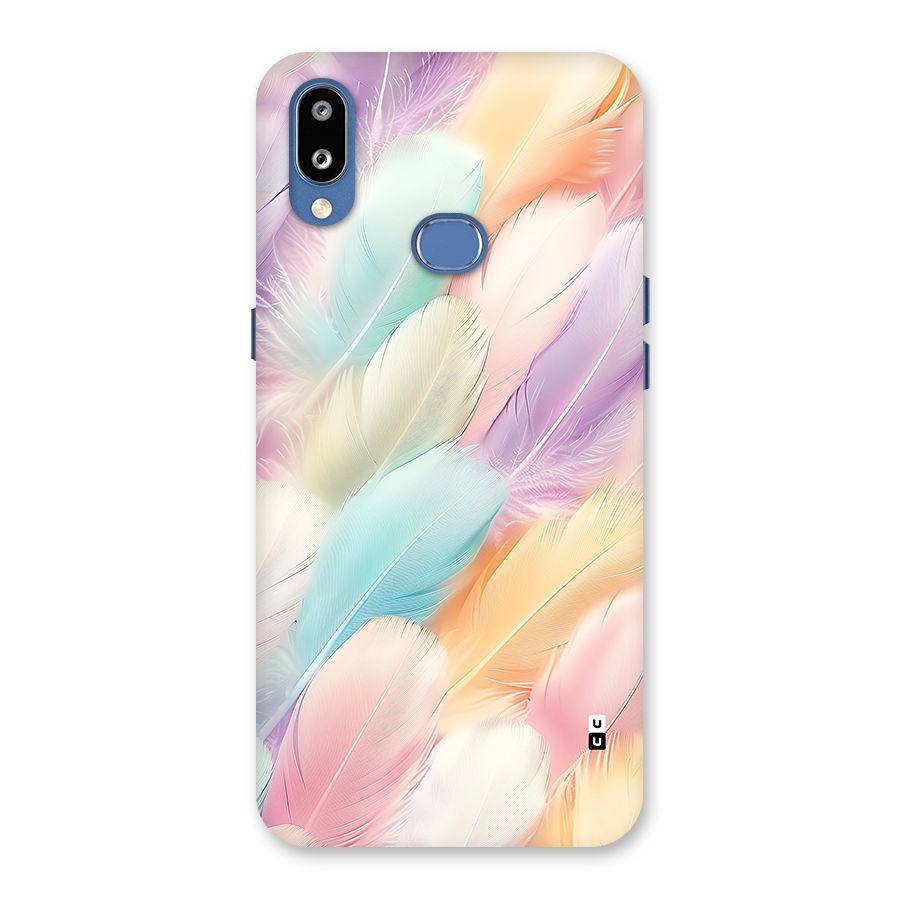 Pastel Feather Back Case for Galaxy M01s