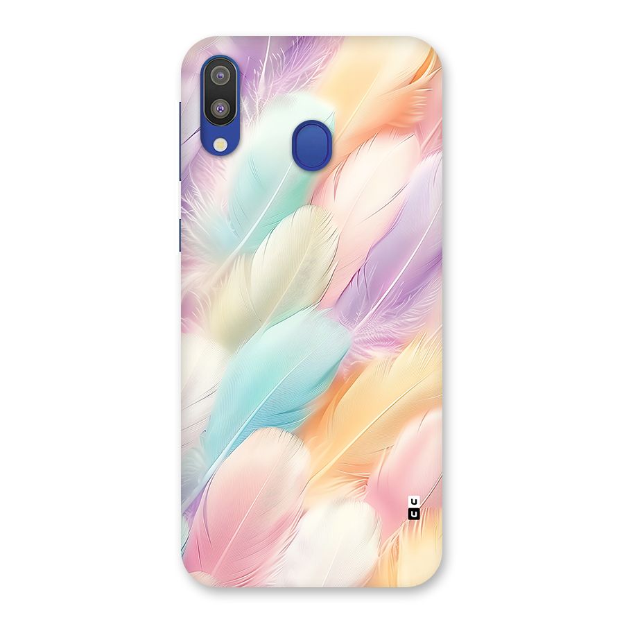 Pastel Feather Back Case for Galaxy M20