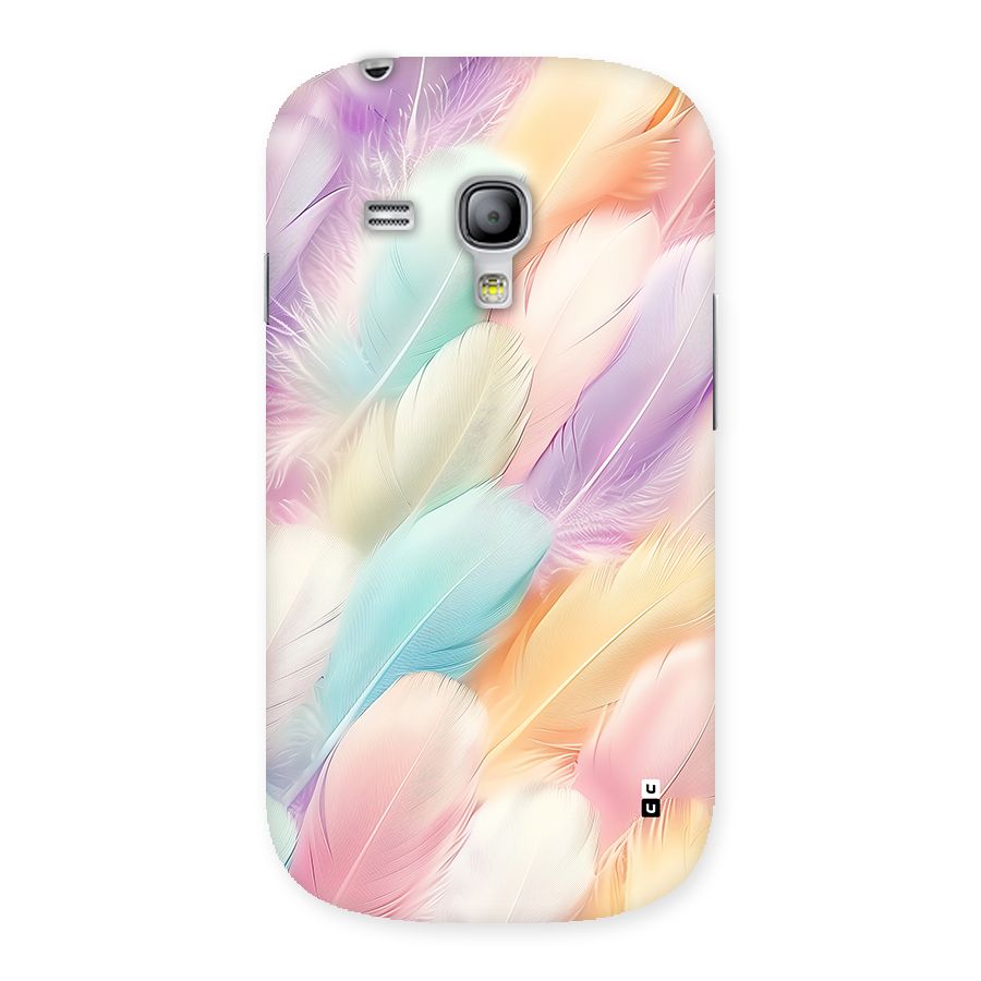 Pastel Feather Back Case for Galaxy S3 Mini