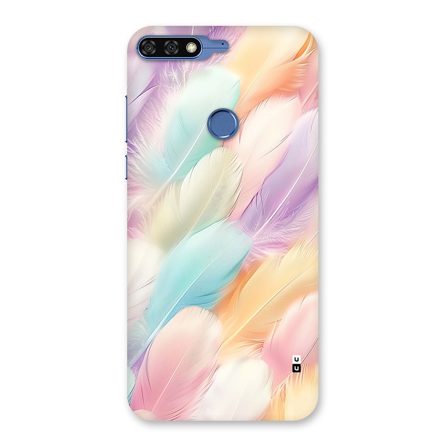 Pastel Feather Back Case for Honor 7C