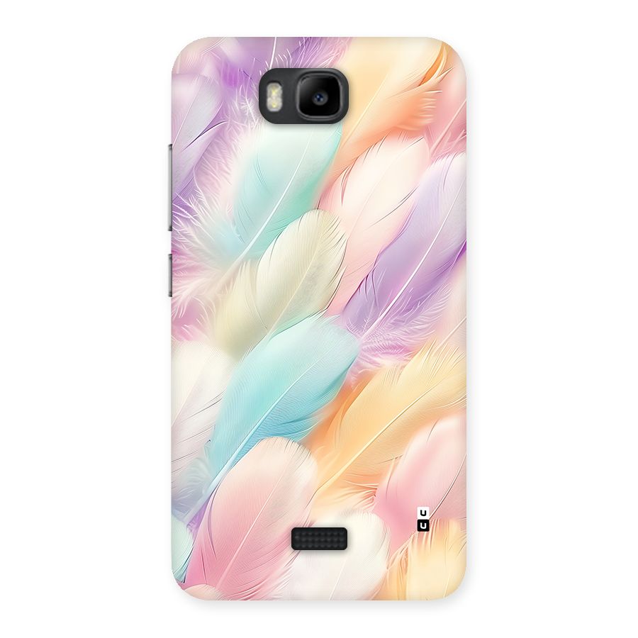 Pastel Feather Back Case for Honor Bee
