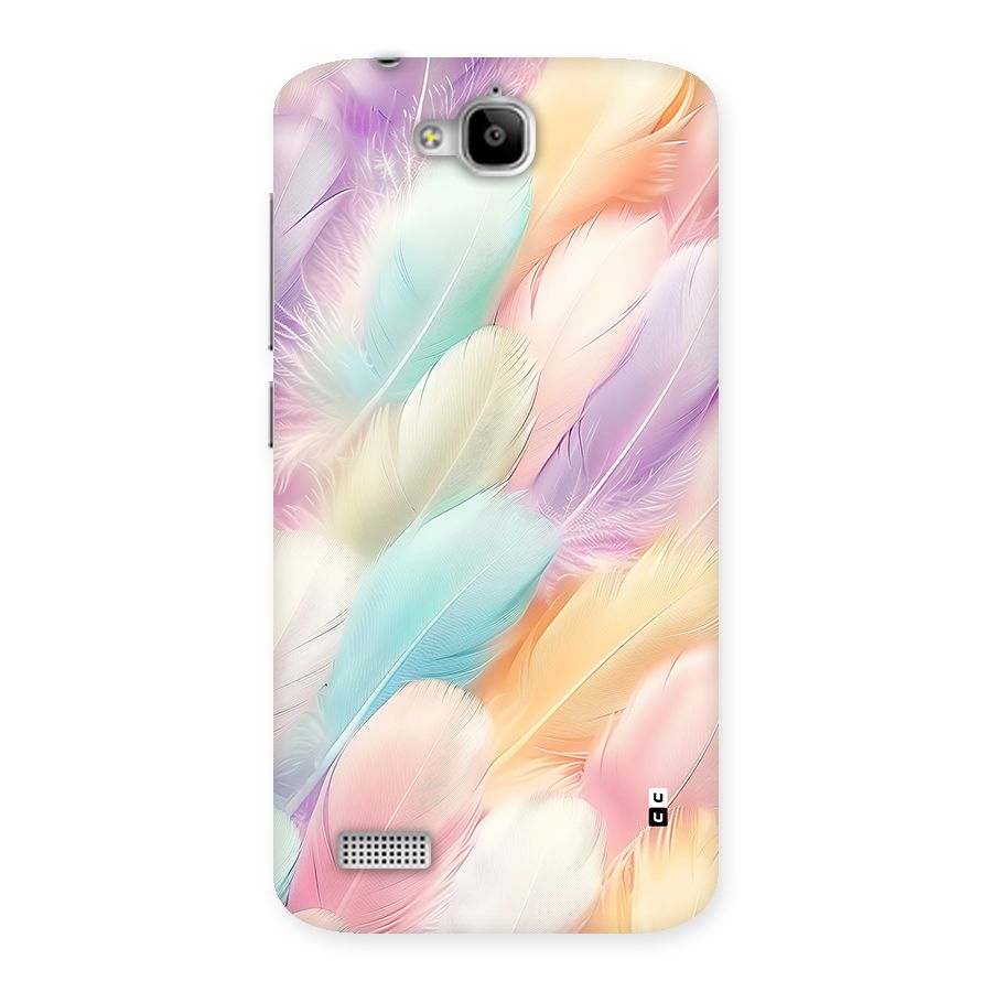 Pastel Feather Back Case for Honor Holly