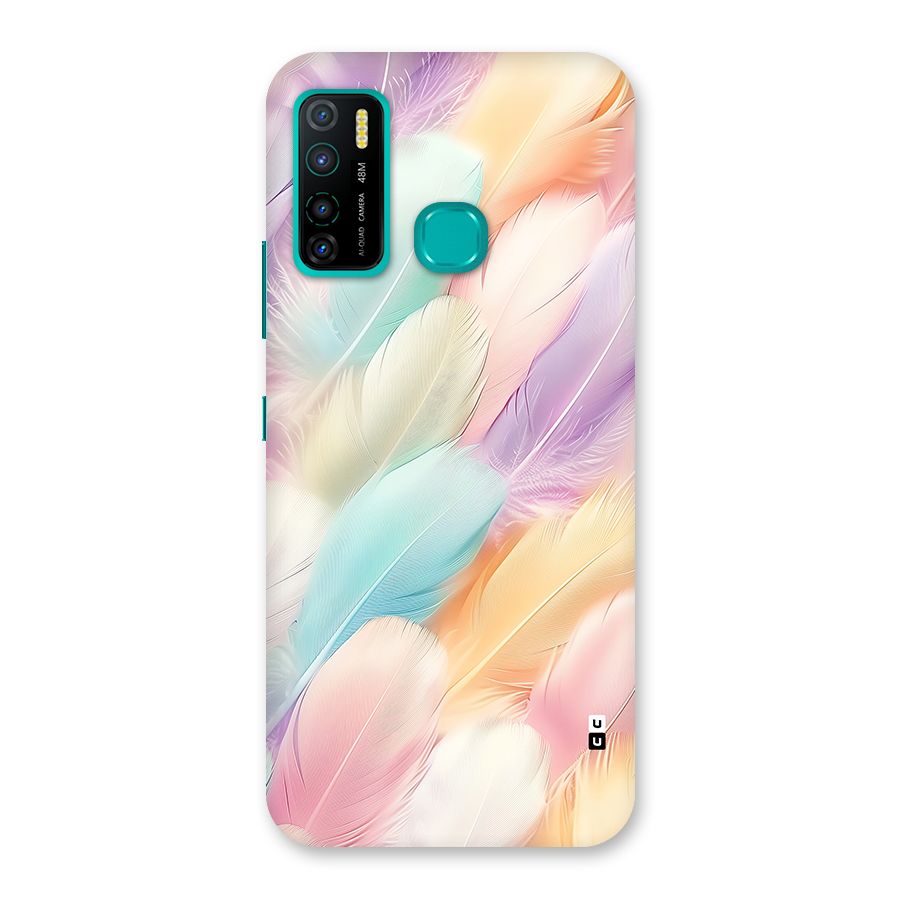 Pastel Feather Back Case for Infinix Hot 9 Pro