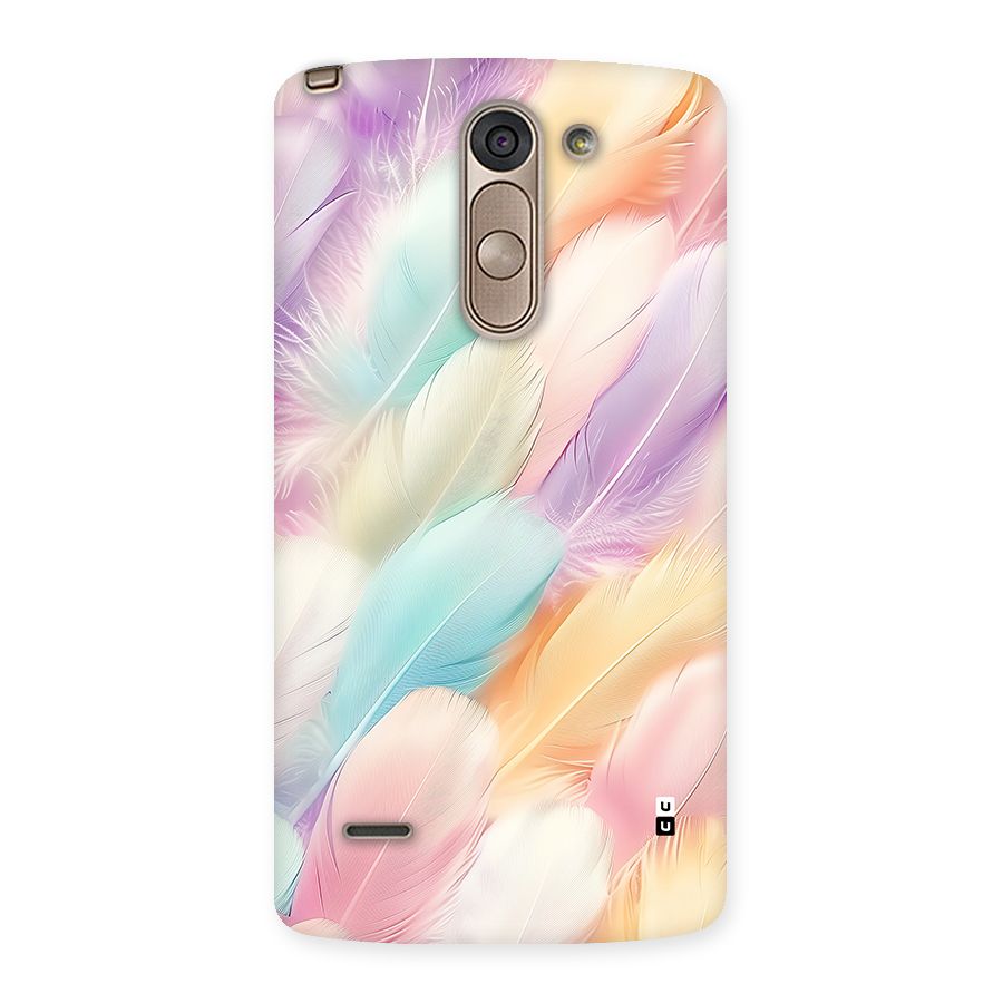 Pastel Feather Back Case for LG G3 Stylus