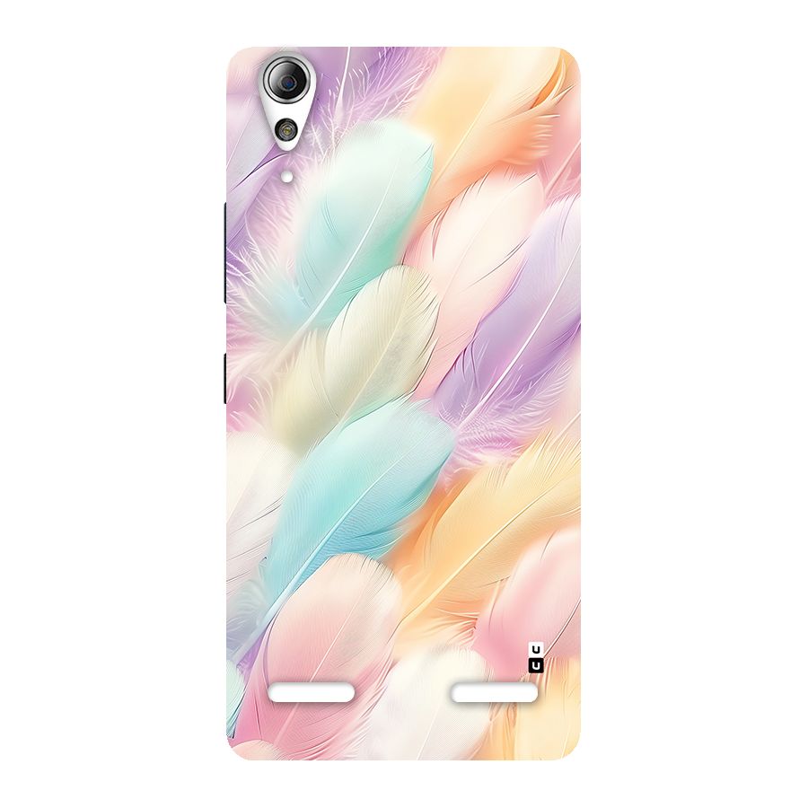 Pastel Feather Back Case for Lenovo A6000