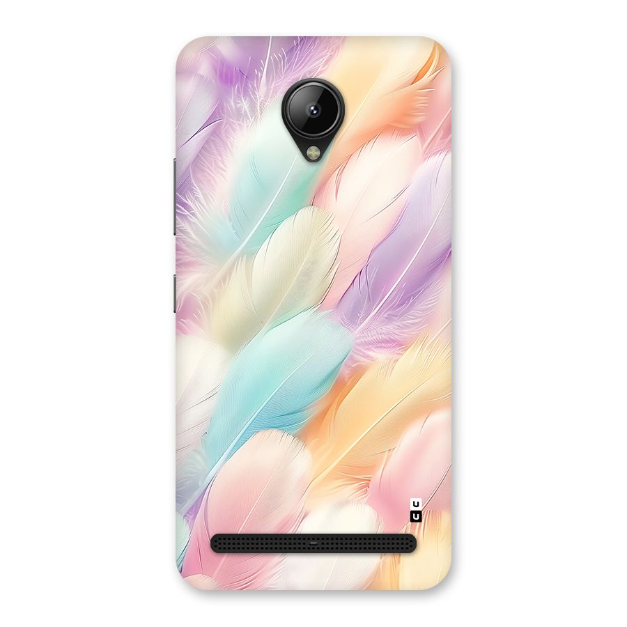 Pastel Feather Back Case for Lenovo C2