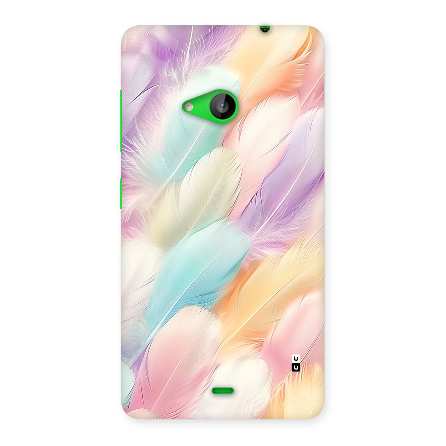 Pastel Feather Back Case for Lumia 535