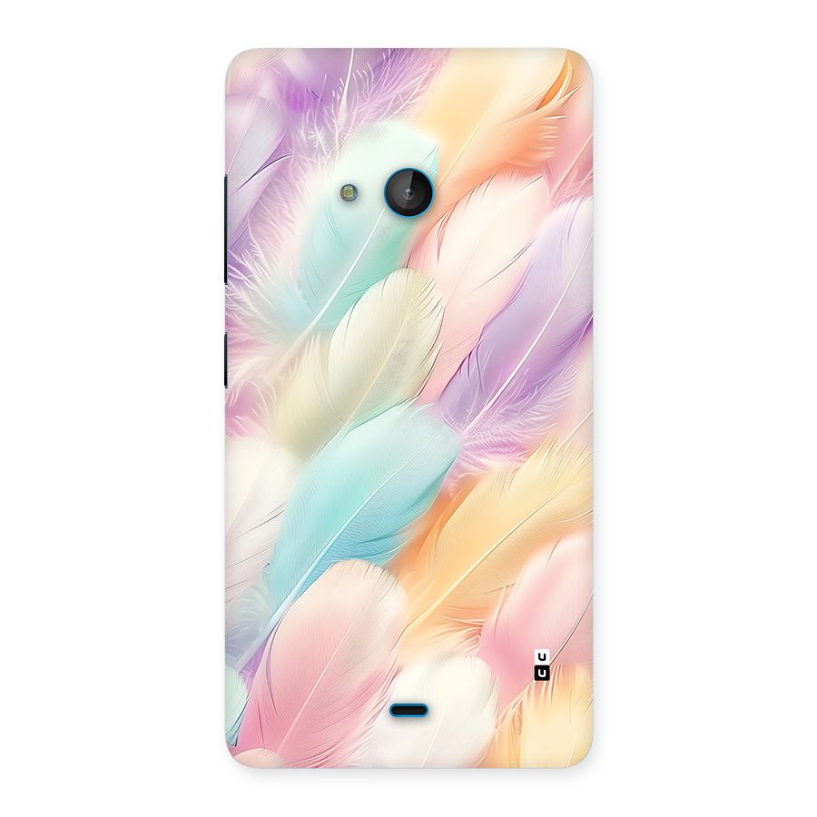 Pastel Feather Back Case for Lumia 540