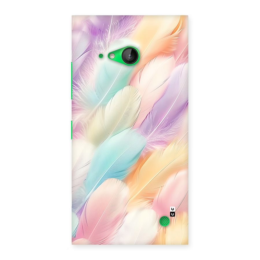 Pastel Feather Back Case for Lumia 730