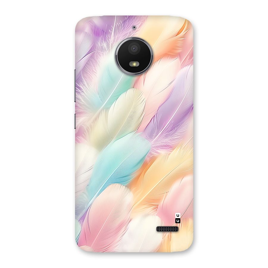 Pastel Feather Back Case for Moto E4