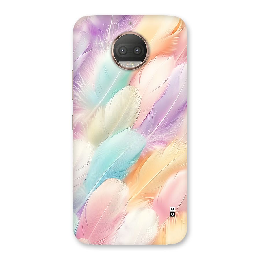 Pastel Feather Back Case for Moto G5s Plus
