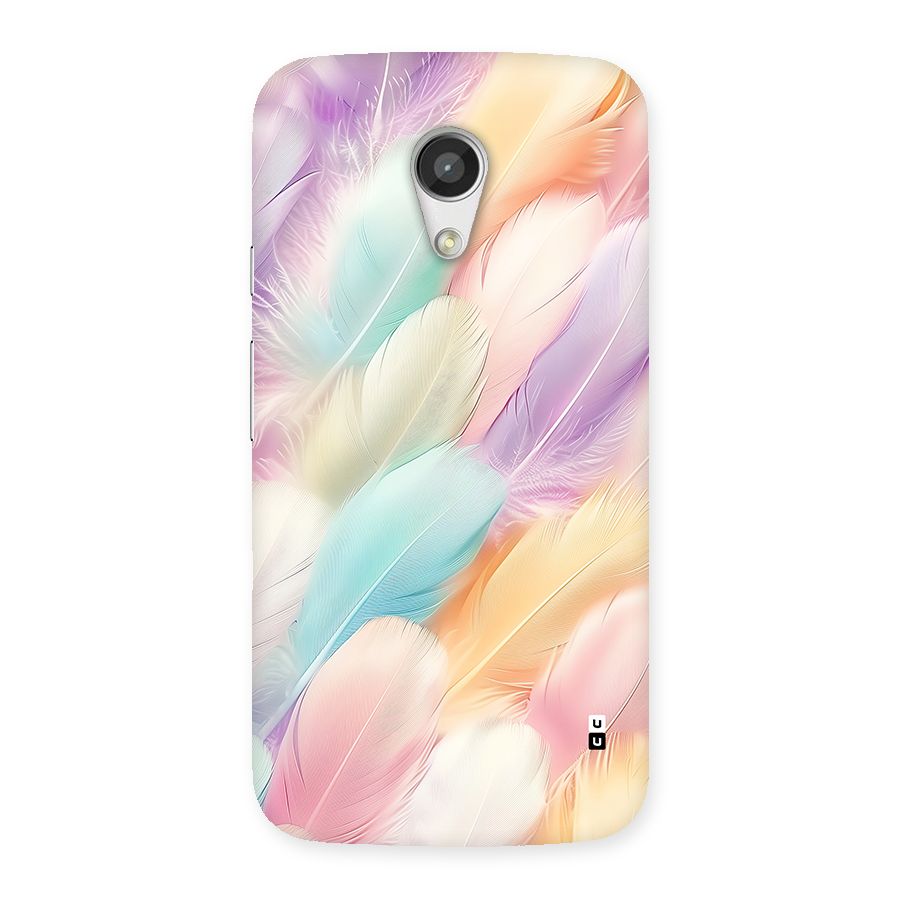 Pastel Feather Back Case for Moto G 2nd Gen