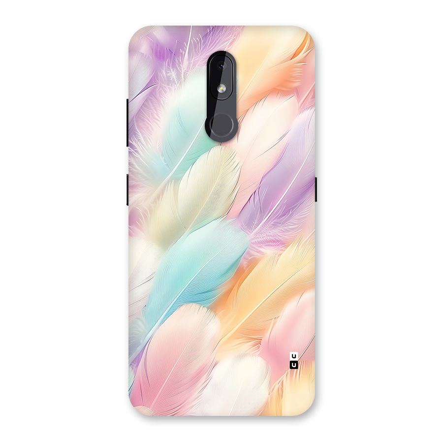 Pastel Feather Back Case for Nokia 3.2