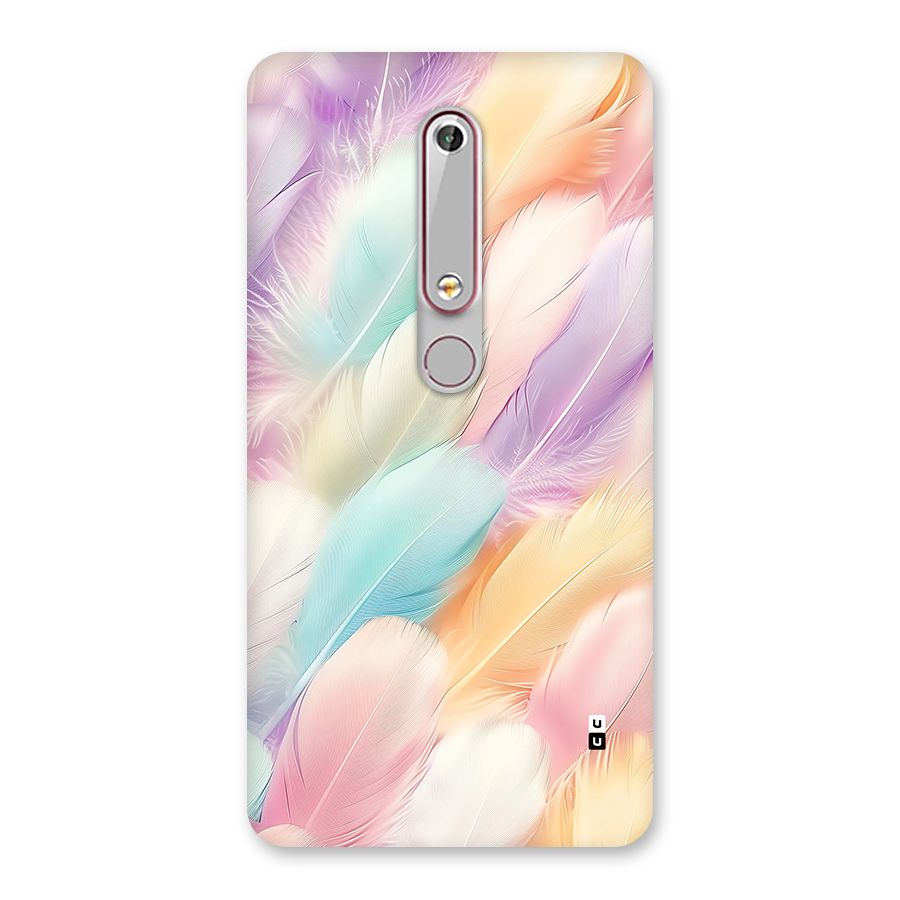 Pastel Feather Back Case for Nokia 6.1