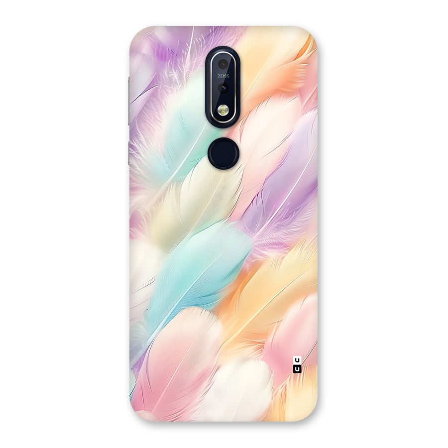 Pastel Feather Back Case for Nokia 7.1