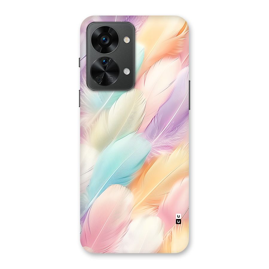 Pastel Feather Back Case for OnePlus Nord 2T