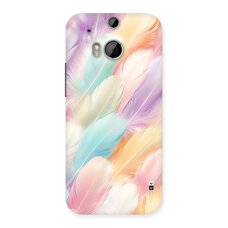 Pastel Feather Back Case for One M8