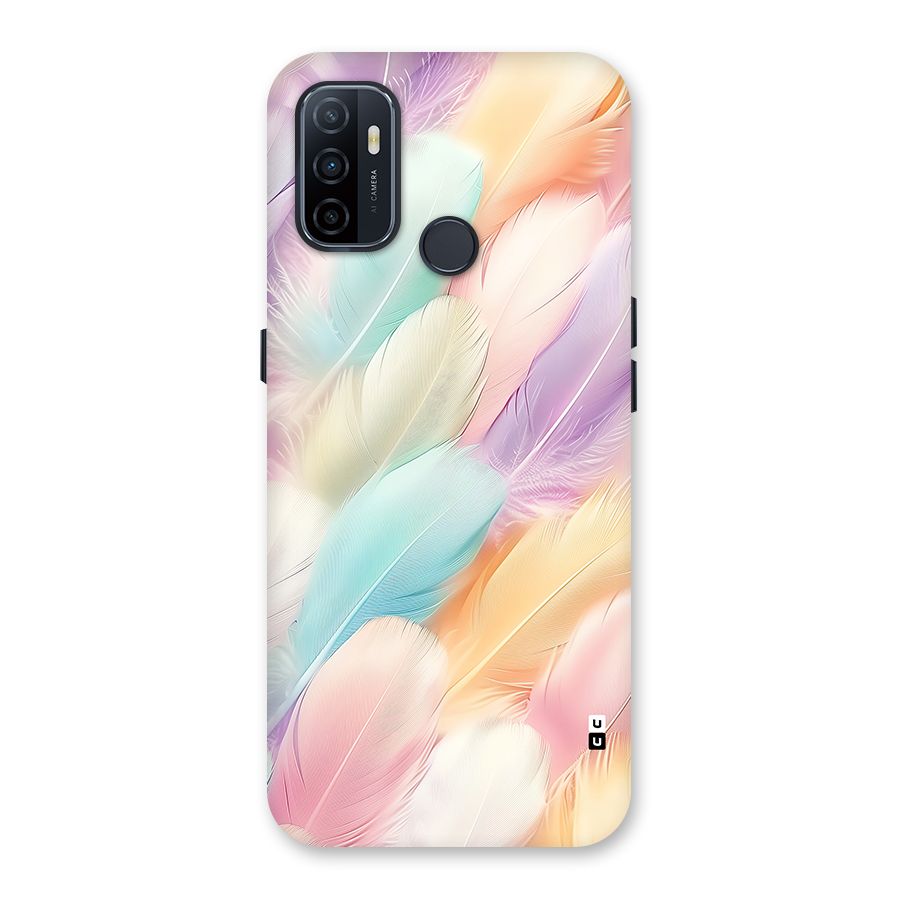 Pastel Feather Back Case for Oppo A32