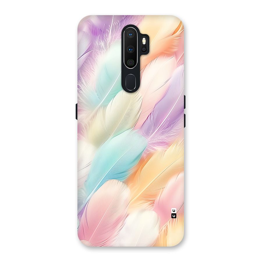 Pastel Feather Back Case for Oppo A5 (2020)