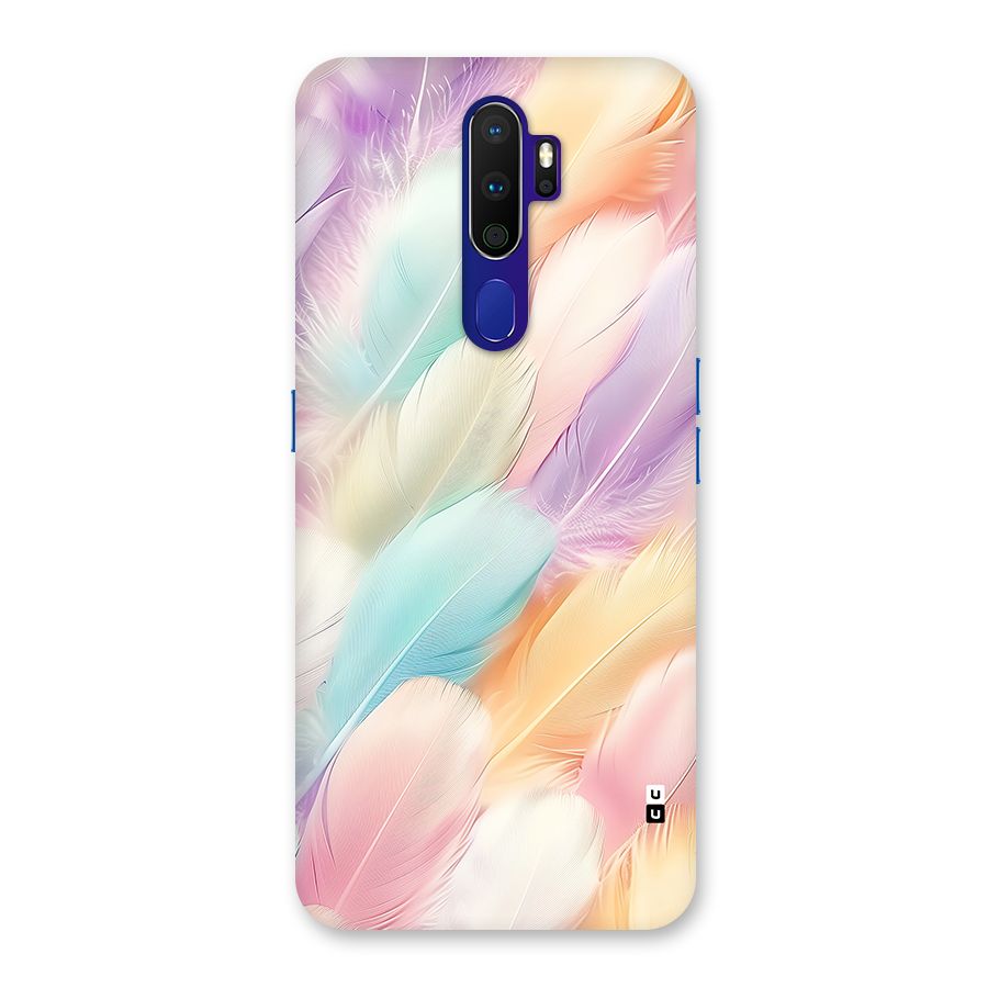 Pastel Feather Back Case for Oppo A9 (2020)