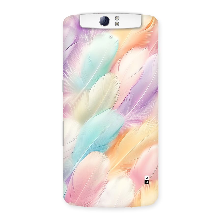 Pastel Feather Back Case for Oppo N1