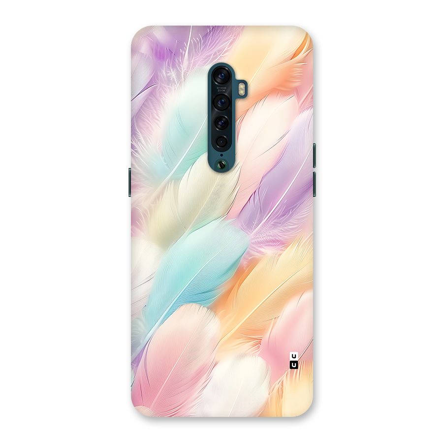 Pastel Feather Back Case for Oppo Reno2