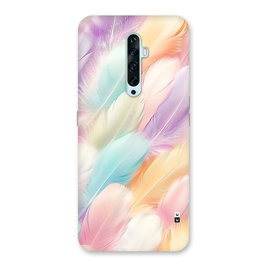 Pastel Feather Back Case for Oppo Reno2 Z