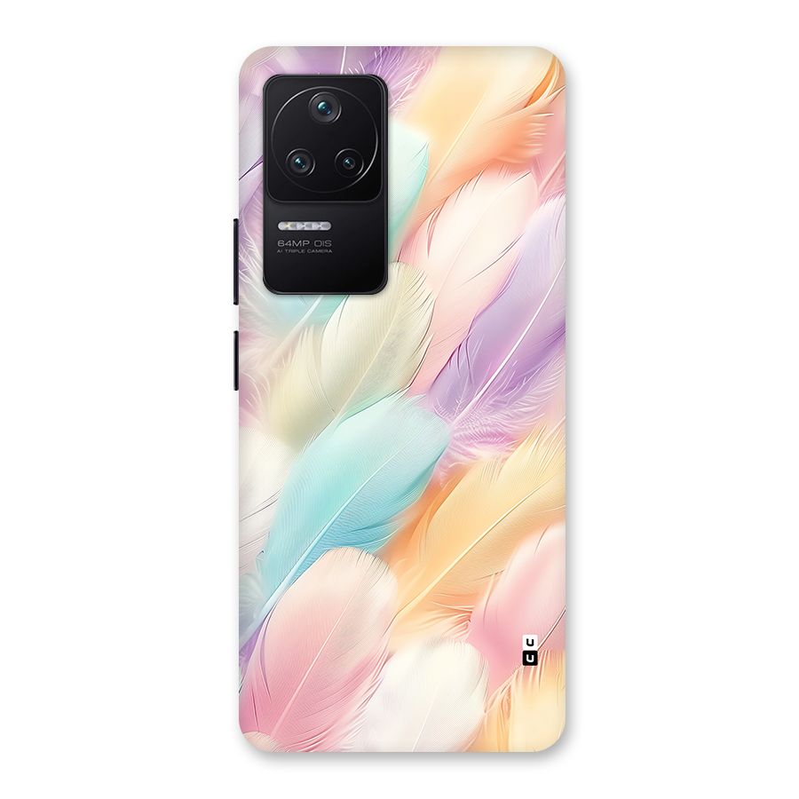 Pastel Feather Back Case for Poco F4 5G