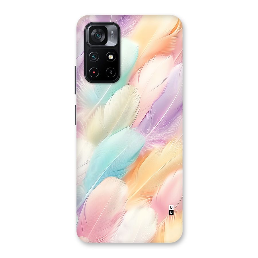Pastel Feather Back Case for Poco M4 Pro 5G