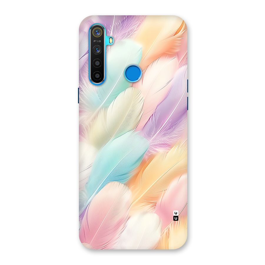 Pastel Feather Back Case for Realme 5s