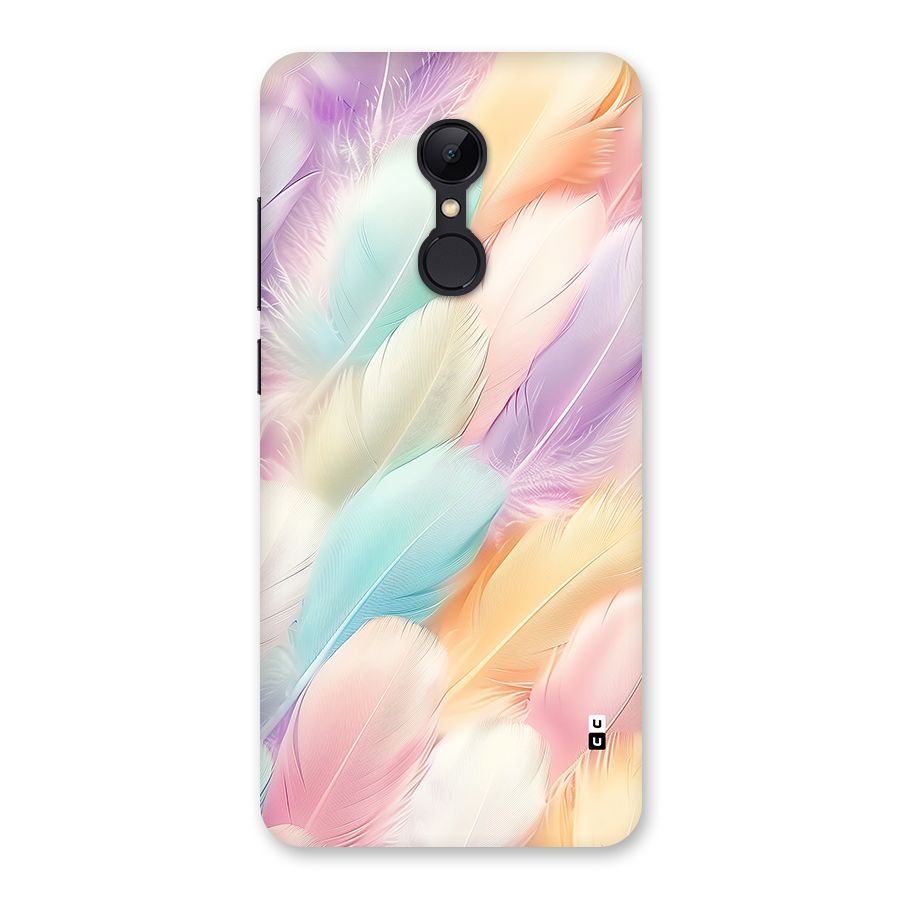 Pastel Feather Back Case for Redmi 5
