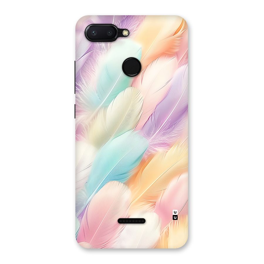 Pastel Feather Back Case for Redmi 6