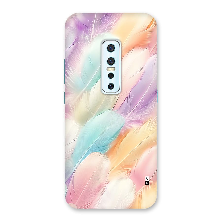 Pastel Feather Back Case for Vivo V17 Pro