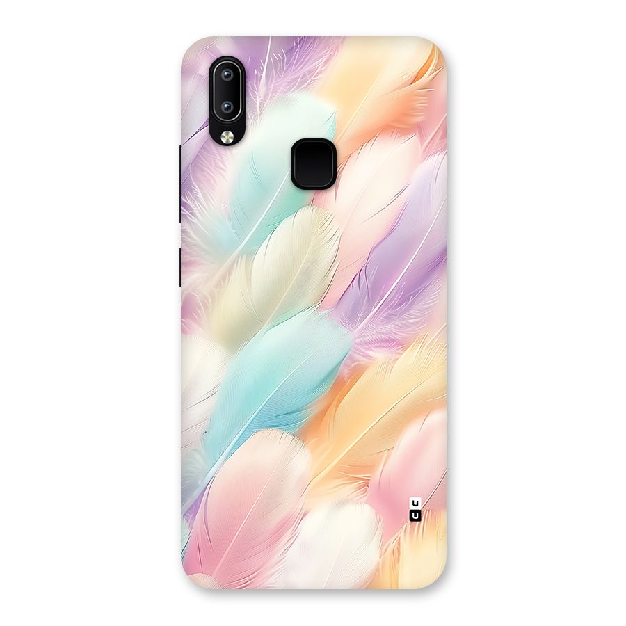 Pastel Feather Back Case for Vivo Y93
