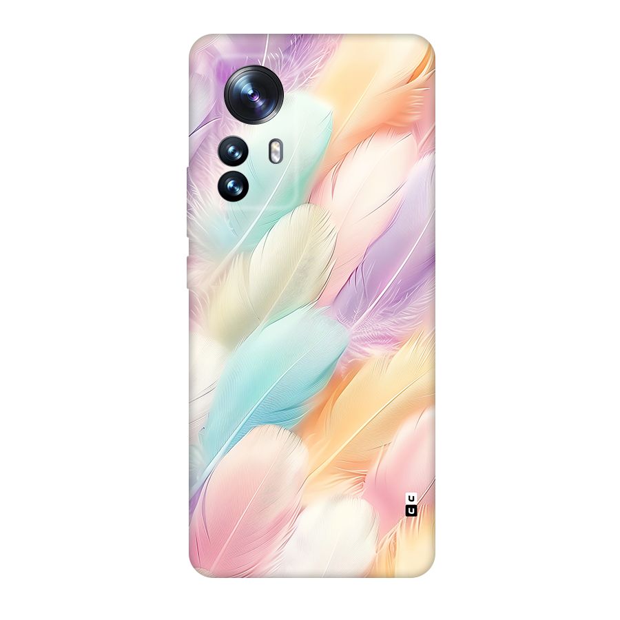 Pastel Feather Back Case for Xiaomi 12 Pro