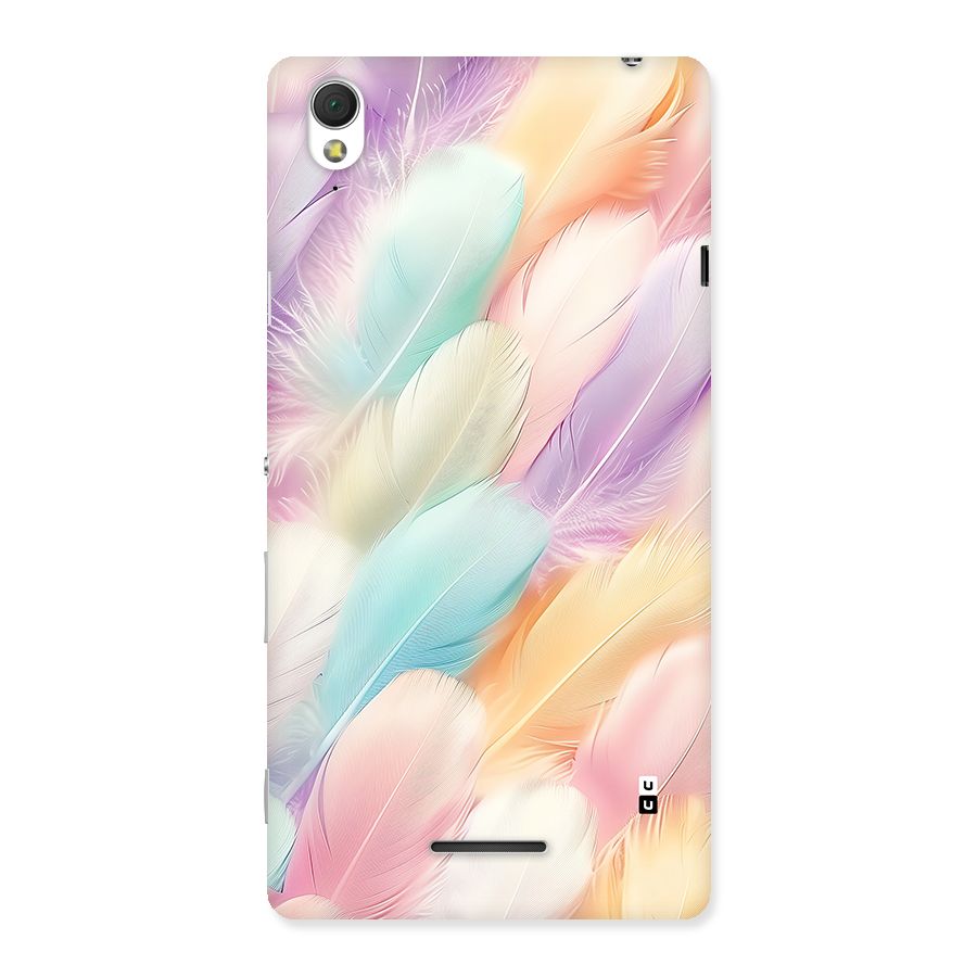 Pastel Feather Back Case for Xperia T3